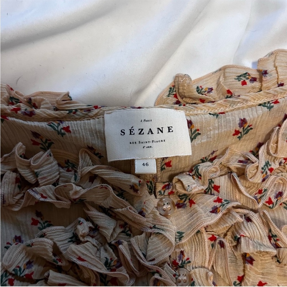 Sézane Wood Top in Tulips - Picture 5 of 7
